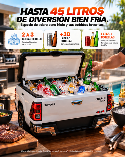 Mini Cooler IcedCar – Nevera portátil para amantes de los coches y las barbacoas